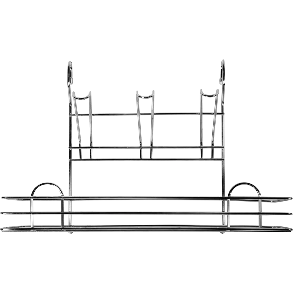 Держатель бокалов с полкой Delinia 39x17.5x26.5 см сталь цвет хром STLM-2005674 - Вид №4