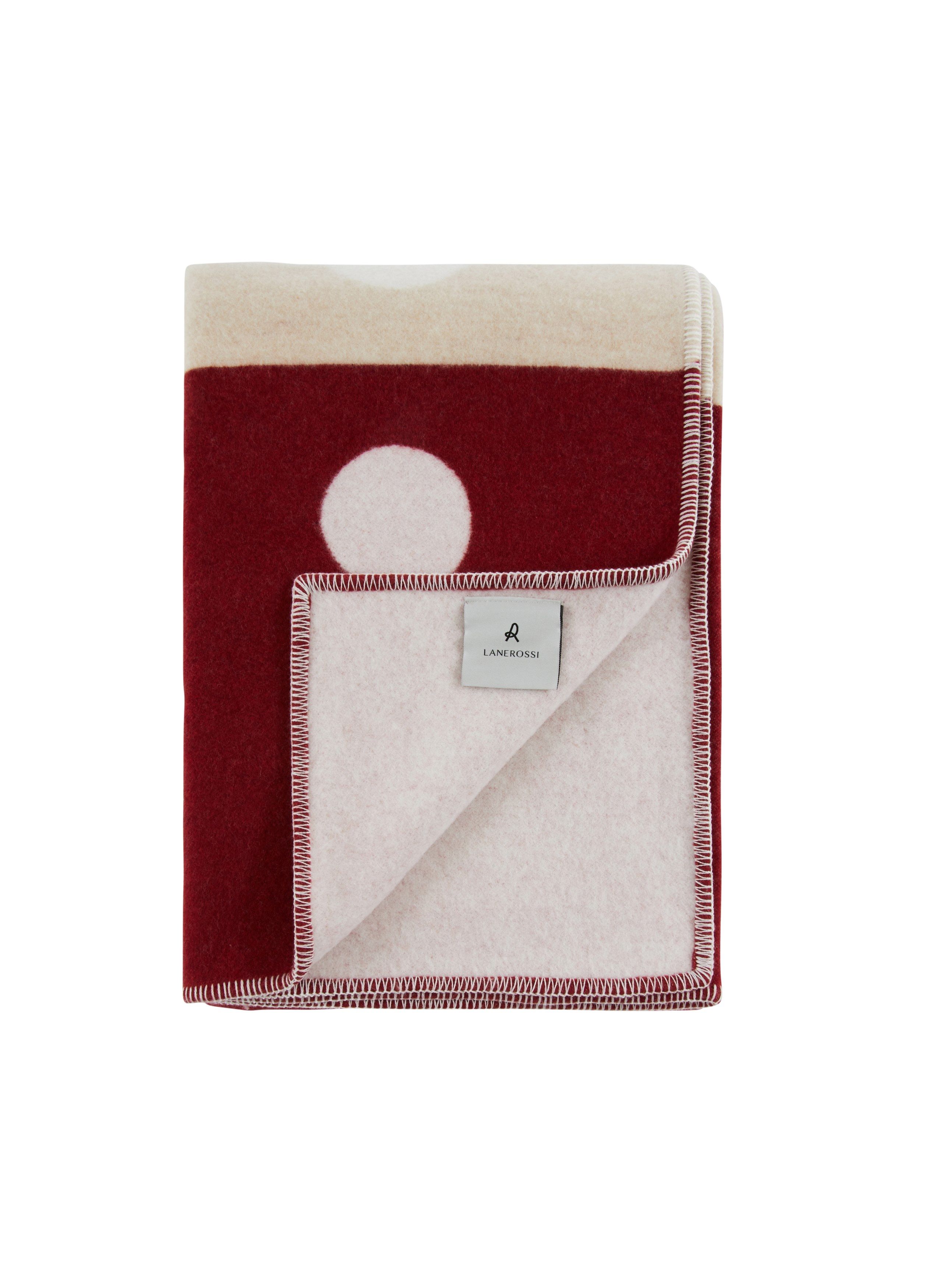 Plaid double face a pois e a righe in lana merino Lanerossi Memory is my Home ARCH-00100382 - Вид №21