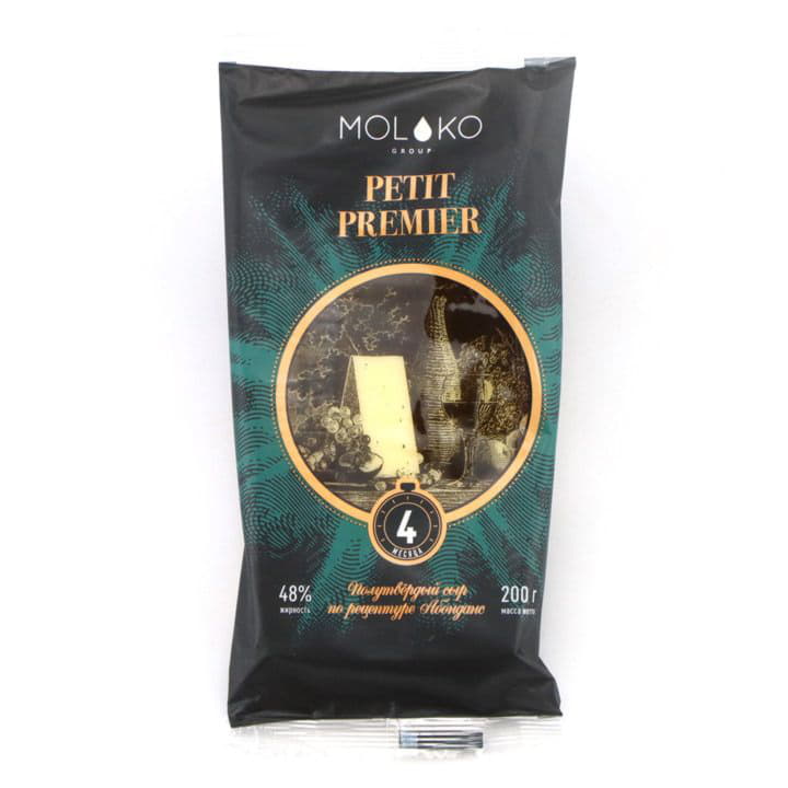 Сыр Петит Премьер Moloko Group полутвёрдый коровий БЗМЖ Santreyd 5809 - Вид №1