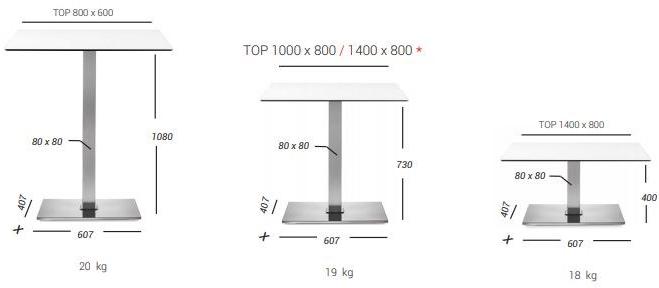 PF Stile Основание стола из нержавеющей стали Q inox 405qs - Вид №2