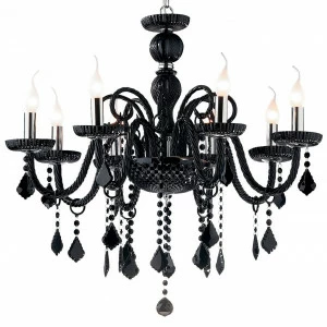 Подвесная люстра Ideal Lux Giudecca SP8 Nero IDEAL LUX ДИЗАЙНЕРСКИЕ, GIUDECCA NERO 057363 Черный
