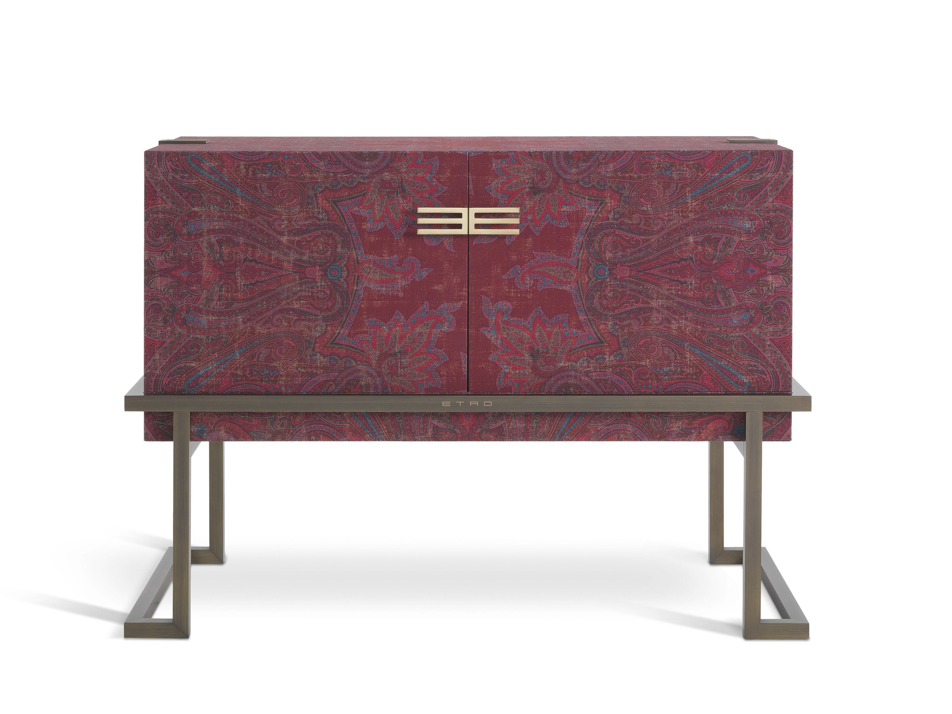 Шкаф с распашной дверью из металла и ткани ETRO Home Interiors Калькутта ARCH-00091670