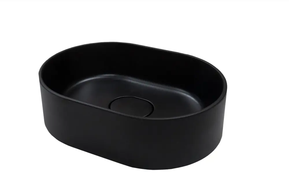 Santreyd Oval CM — накладная раковина из литьевого мрамора чёрного цвета 86238964
