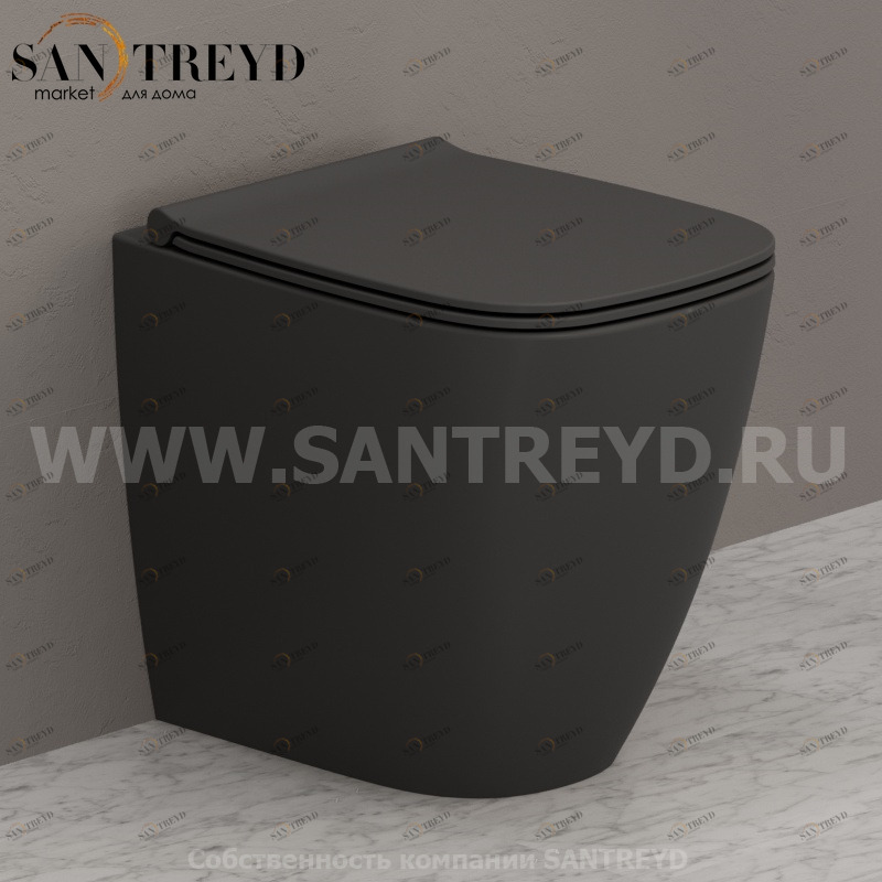 GN002SK Приставной унитаз напольный Белый Ceramica Globo GENESIS Италия