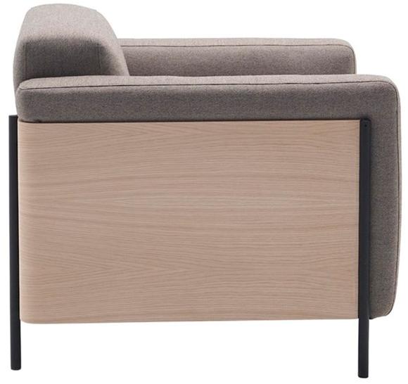 Andreu World Кресло из ткани с подлокотниками Rap Bu1135 - Вид №2