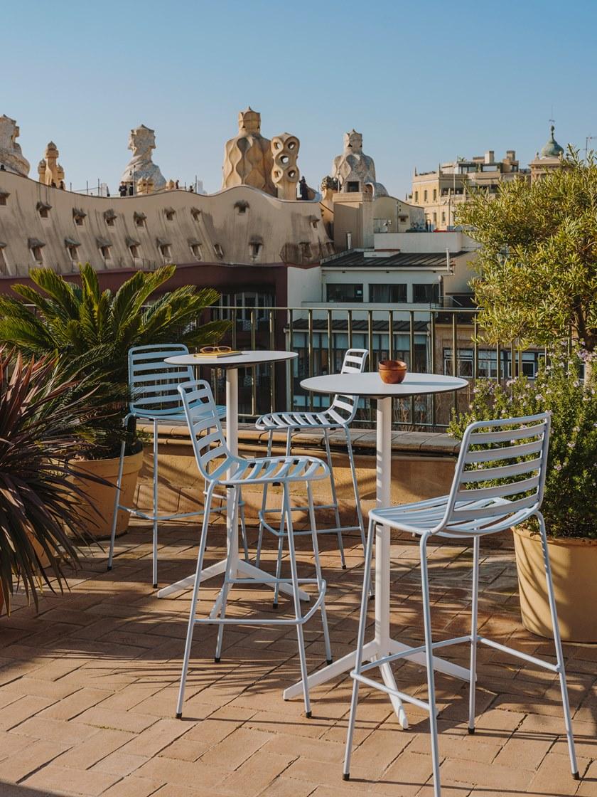 ENEA Высокий стол с откидной столешницей из алюминия и hpl Pile sun-id-1369529 - Вид №10