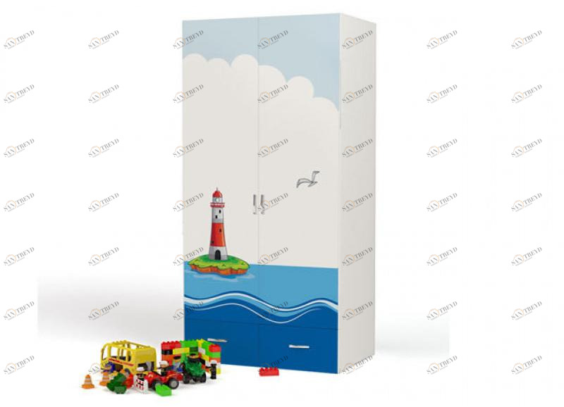 Шкаф ABC-KING 2х дверный Ocean 4631147957566