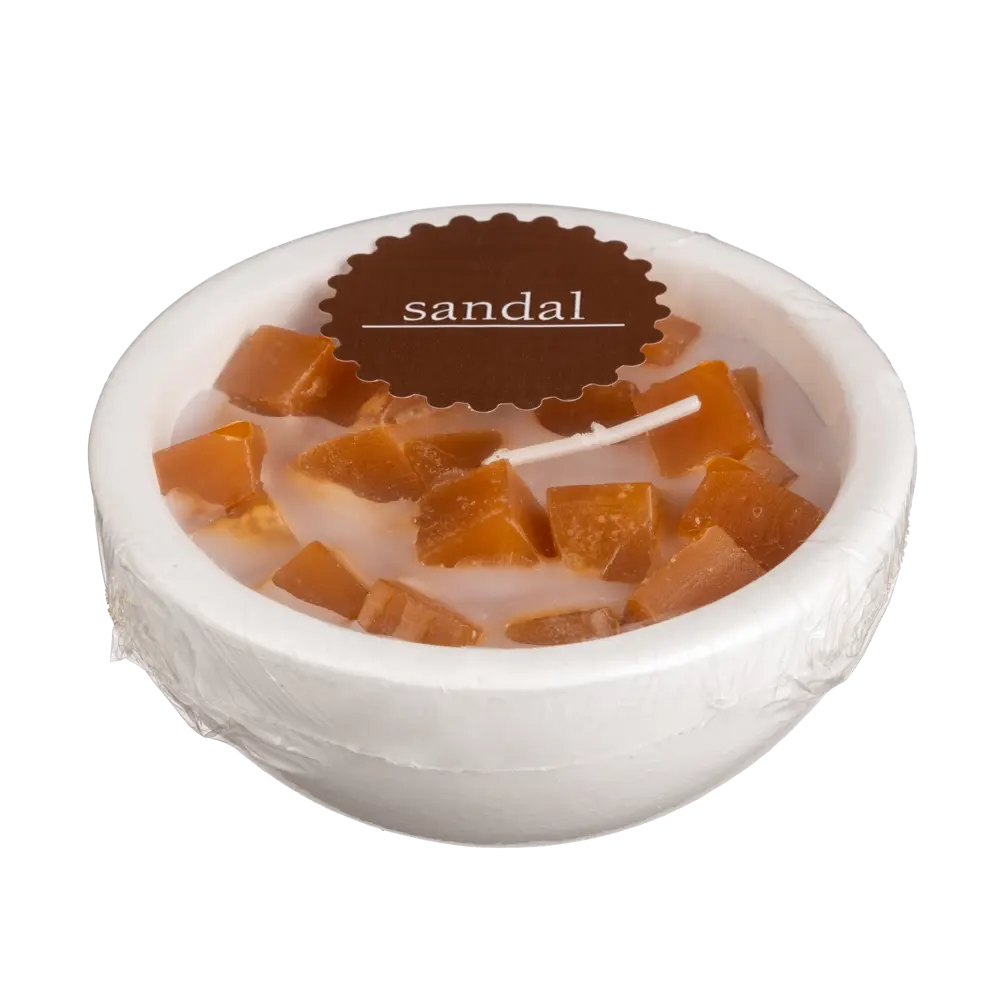 85883009 Свеча ароматизированная в гипсе Сандал бледно-коричневая 6 см STLM-0830589 Santreyd  - Вид №3