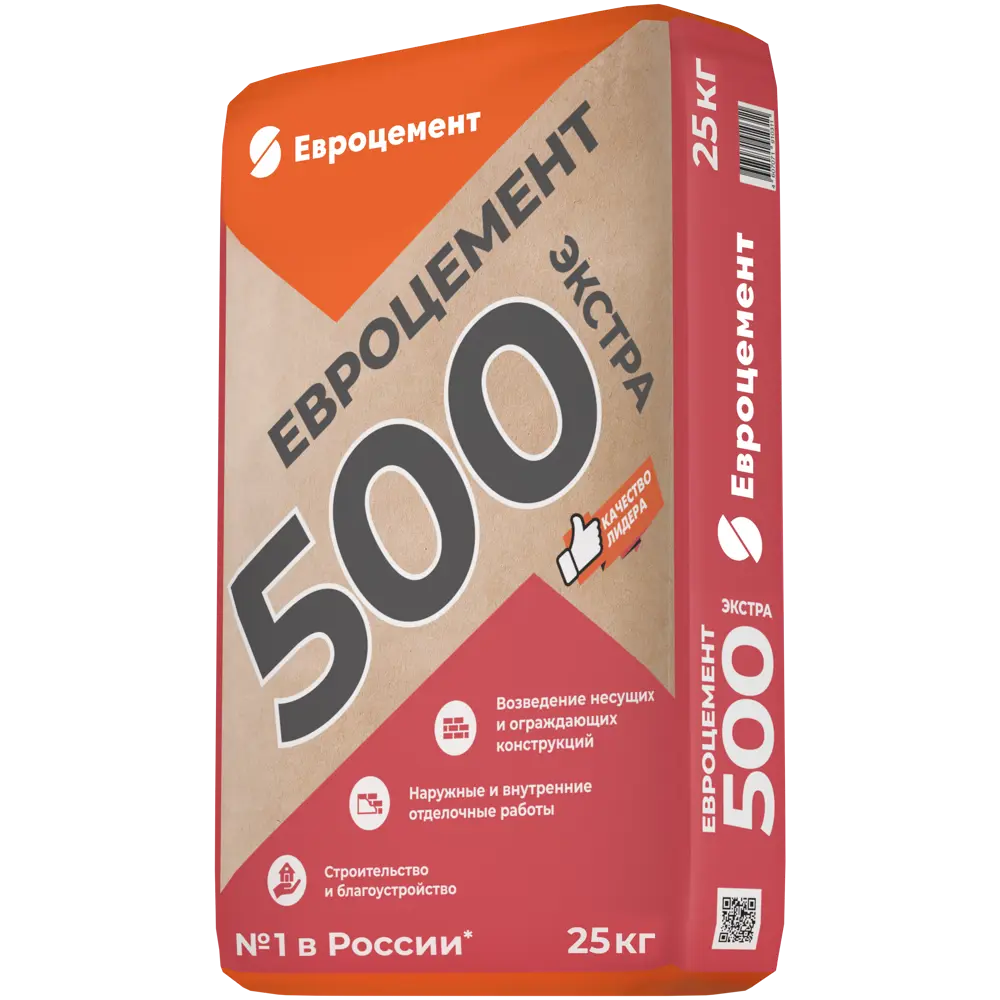 Цемент Евроцемент M500 ЦЕМ II А-Ш 42.5 Н 25 кг STLM-2061698