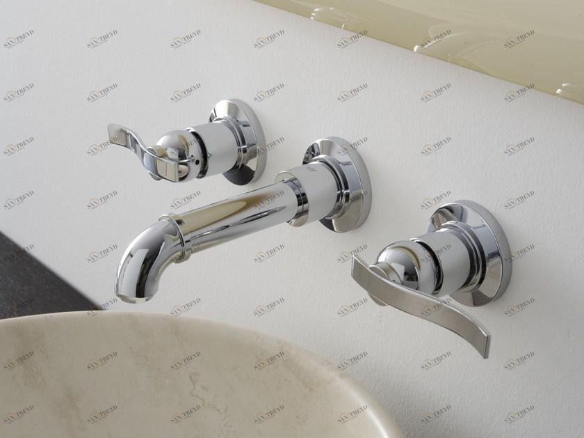 GRAFF Смеситель для умывальника настенный на 3 отверстия Bali sun-id-1506692