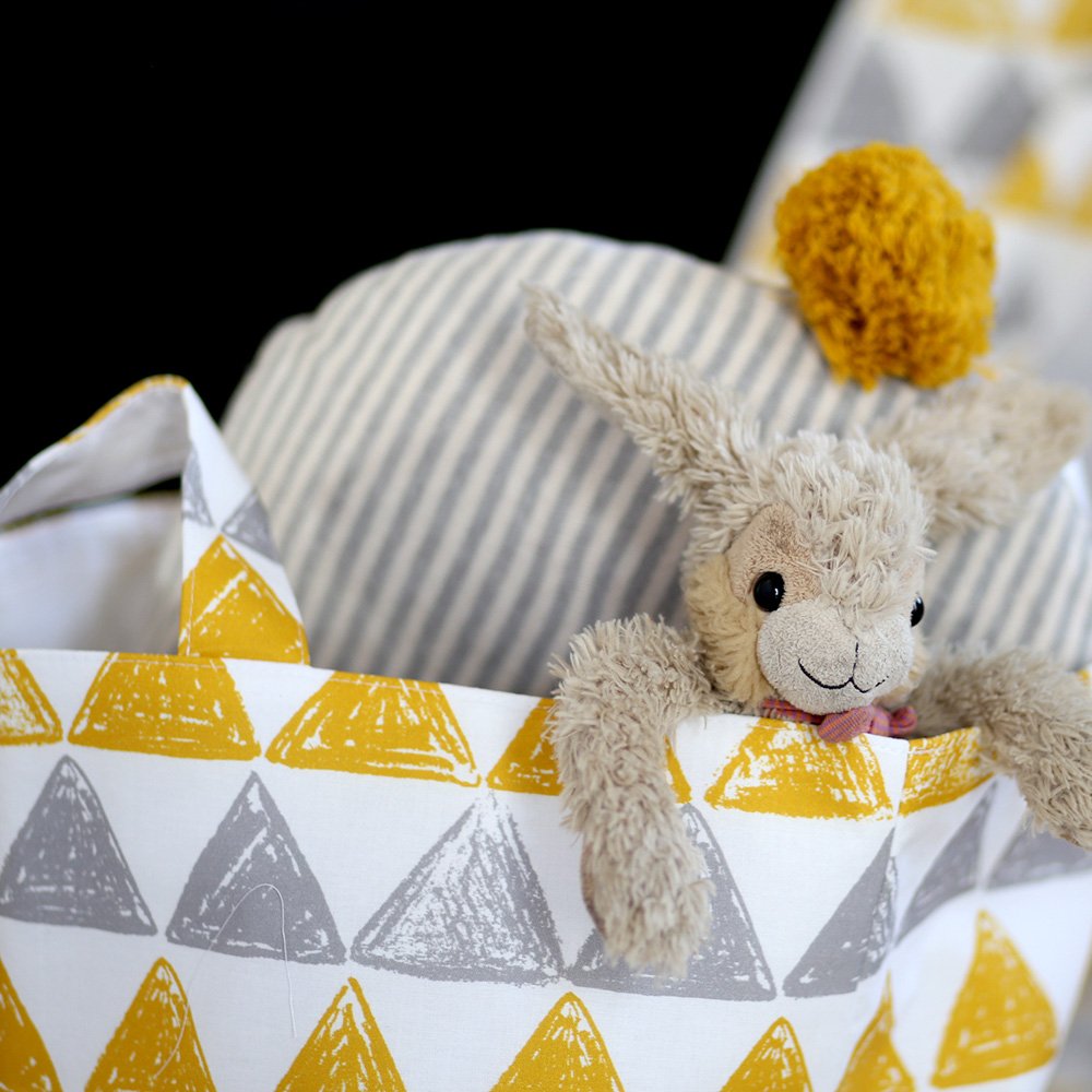 Тканевая корзина Triangles VAMVIGVAM TRIANGLES 281541 Желтый;серый Santreyd  - Вид №5