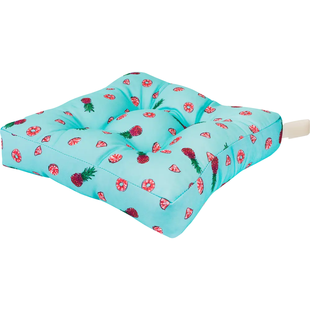 Сидушка для стула «Ананасы», 40х35 см, цвет бирюзовый Santreyd STLM-2211060 - Вид №1