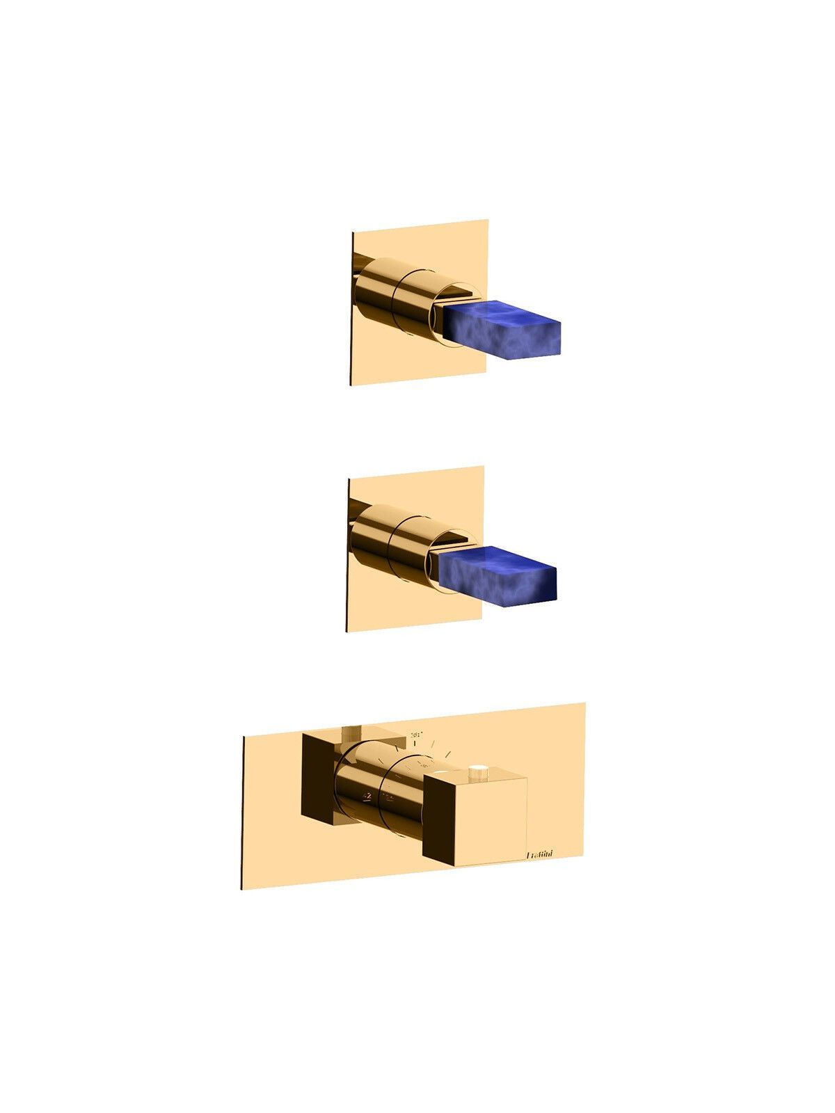 3 отверстия термостатический встраиваемый смеситель для душа Rubinetterie Frattini отдельная эстетика ARCH-00000621 - Вид №1