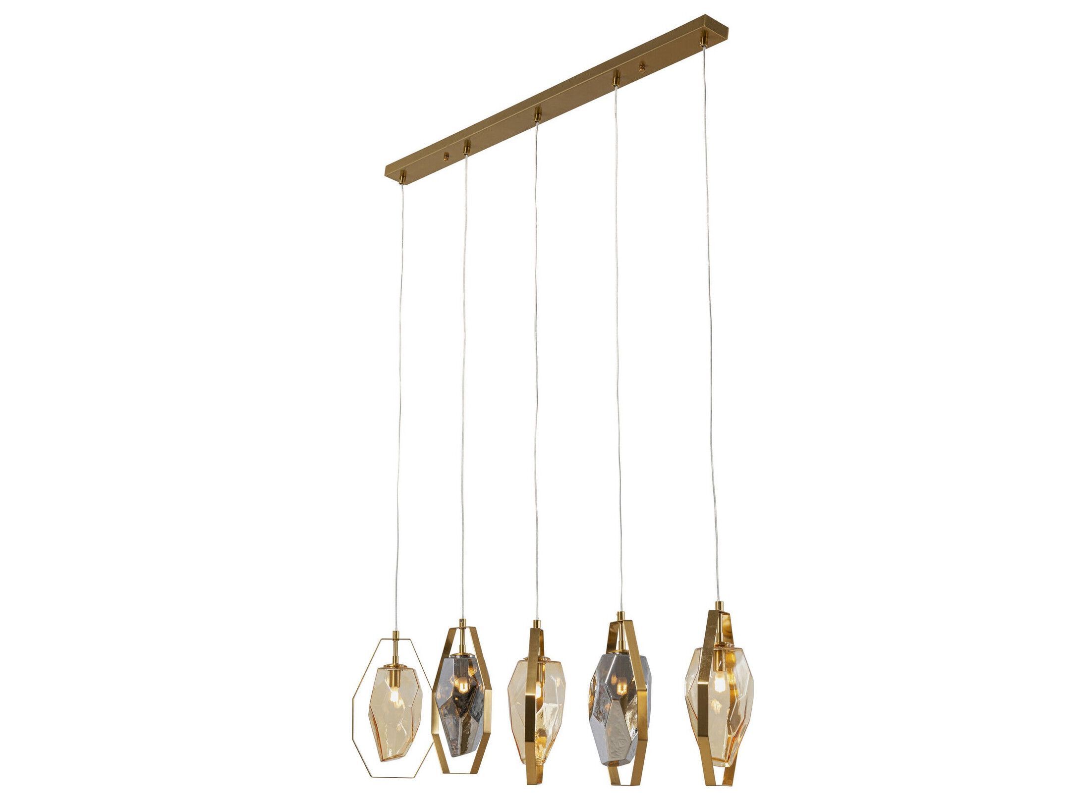 Подвесной светильник из стали и стекла KARE Design DIAMOND FEVER DINING BRASS ARCH-00134799 - Вид №1