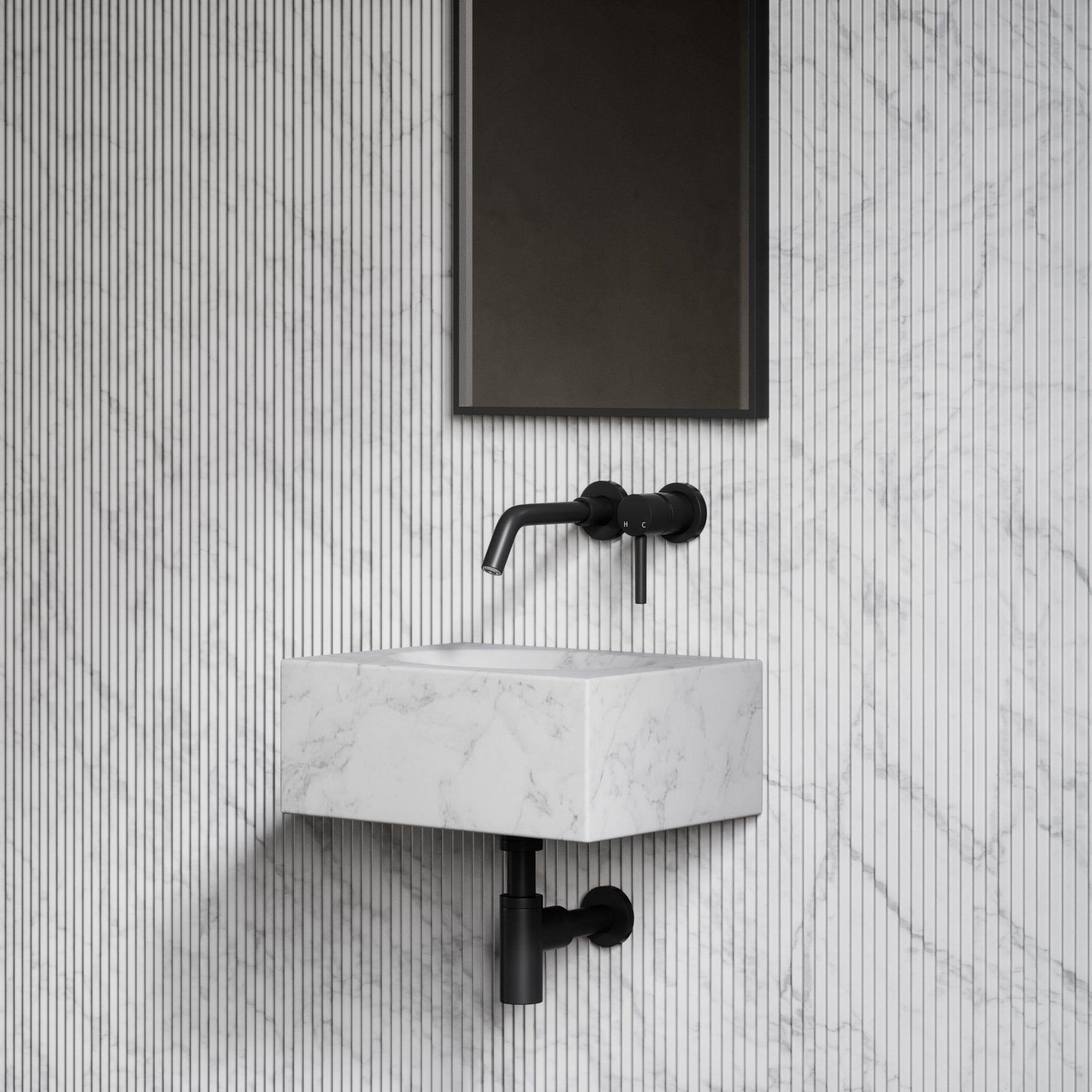 Одиночный подвесной умывальник из каррарского мрамора LUSSO COCO ARCH-00077041 - Вид №3