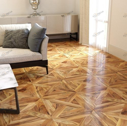 Модульный паркет Da Vinci Vasilisa Орех Европейский (Грецкий) Натур (Гладкая) 498х498 мм 2600600701