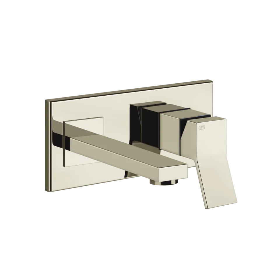 Смеситель для умывальника 53084 720 Gessi Rettangolo k НИКЕЛЬ PVD 53084720