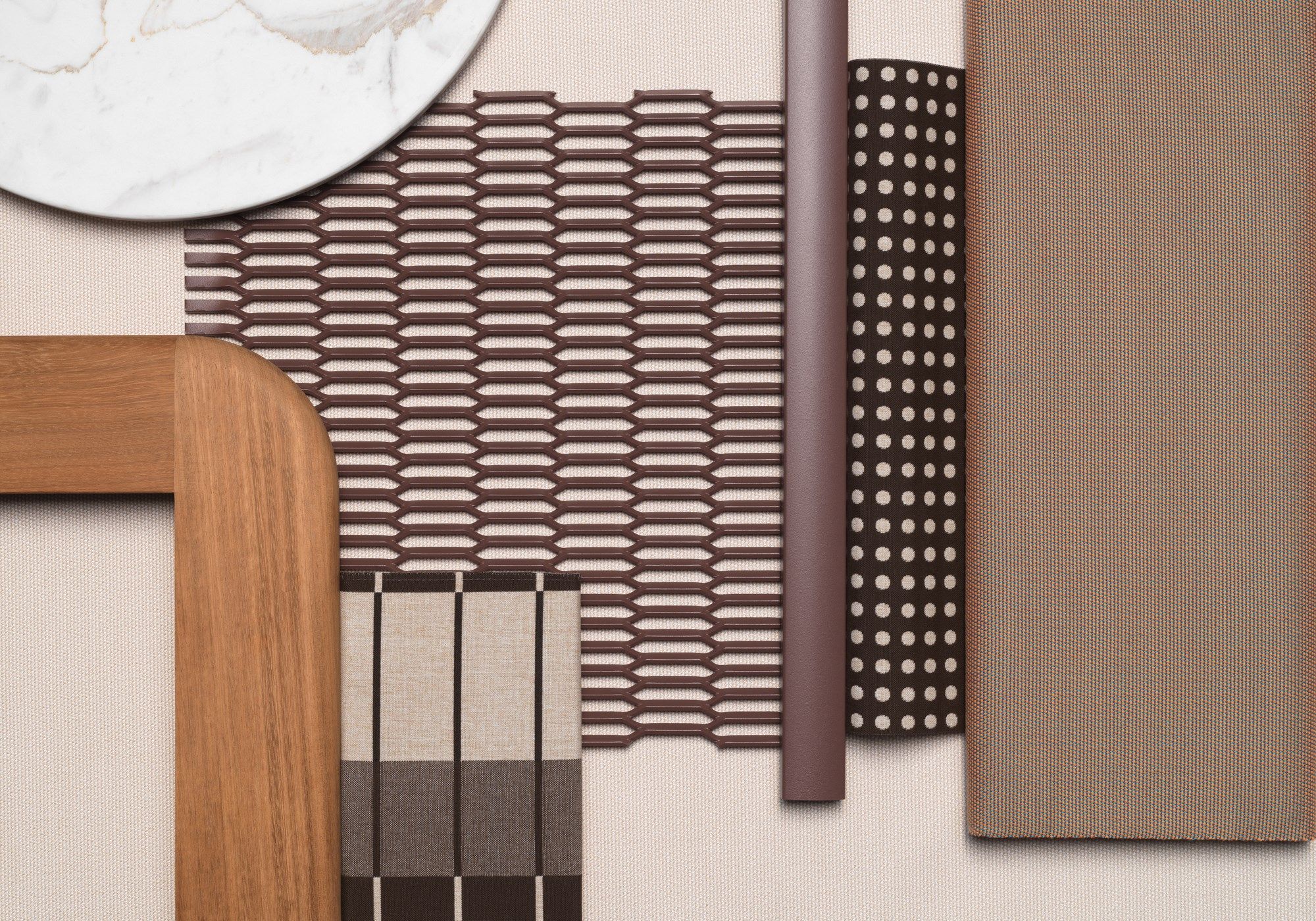 Ткань мягкая Садовая спальная кровать Kettal сетка ARCH-00098965 - Вид №5