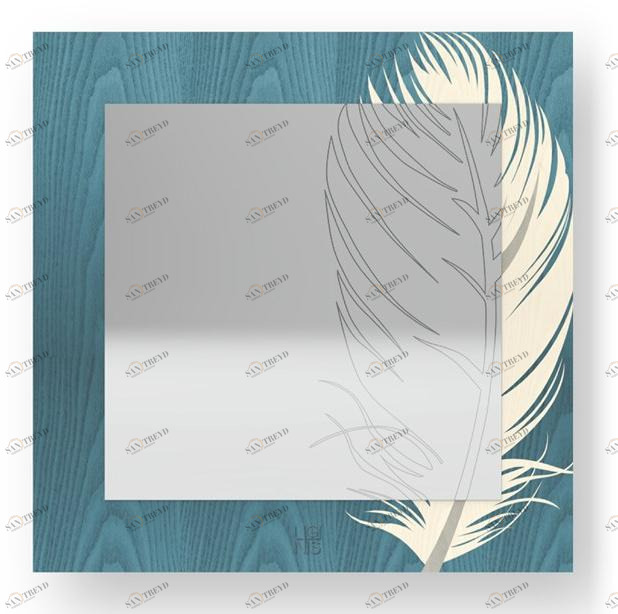 LIGNIS® Квадратное настенное зеркало Dolcevita nature 12.054