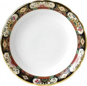 102730 Royal Crown Derby Тарелка обеденная 27см "Сад Челси" Фарфор костяной