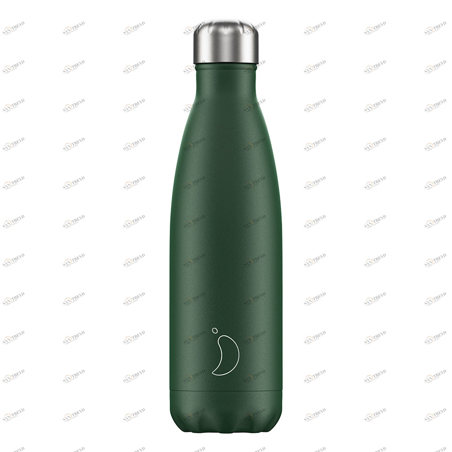 Термос 500 мл зеленый Matte Green CHILLY'S BOTTLES ДИЗАЙНЕРСКИЕ 00-3947993 Зеленый 