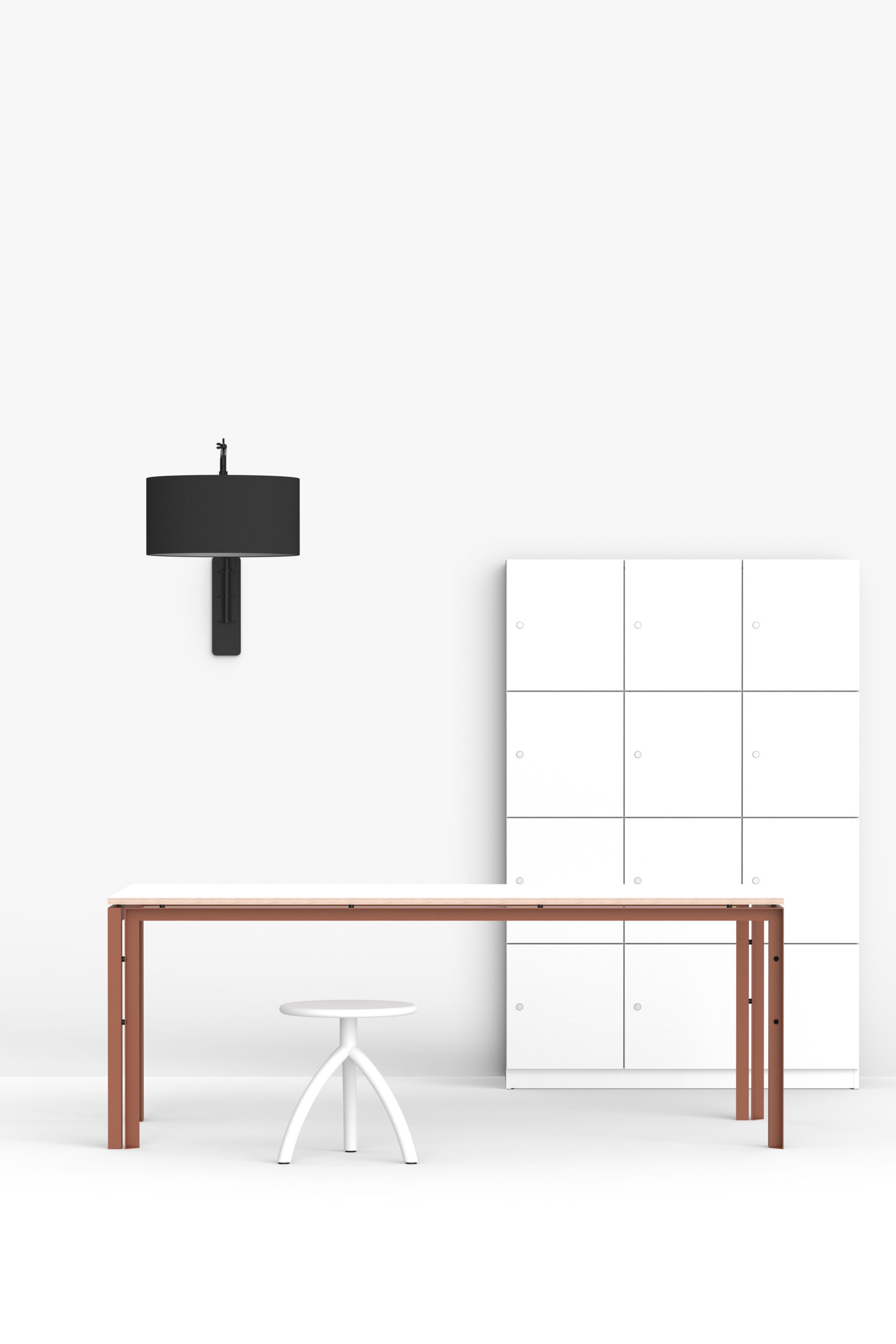 Настенный светильник из стали и ткани с гибкой рукояткой FUNCTIONALS SWIVEL ARCH-00039568 - Вид №13