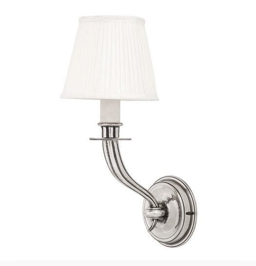 Бра Parisienne Single от Eichholtz 108073 EICHHOLTZ  059754 Белый;хром  - Вид №1