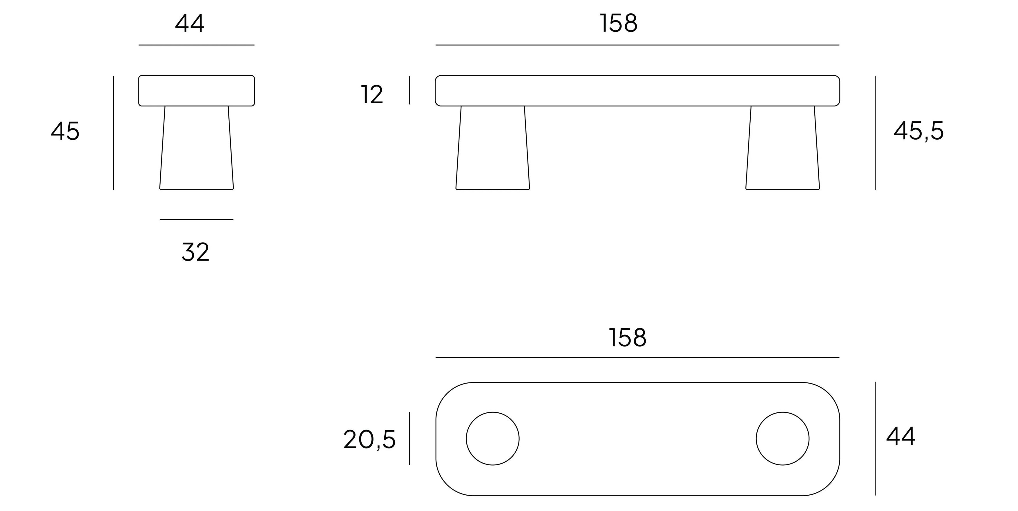 Травертиновая садовая скамейка VELTHA® CLIO ARCH-00043422 - Вид №6