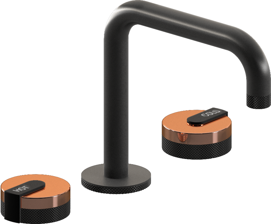 E-11511-R1RG-L1MBK-BK Смеситель для умывальника на 3 отвертия GRAFF MOD+