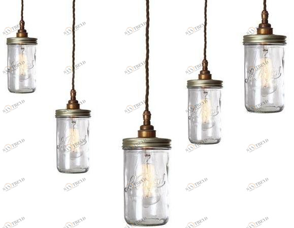 Mullan Lighting Подвесной светильник из стекла ручной работы Jam jar Mlf182 