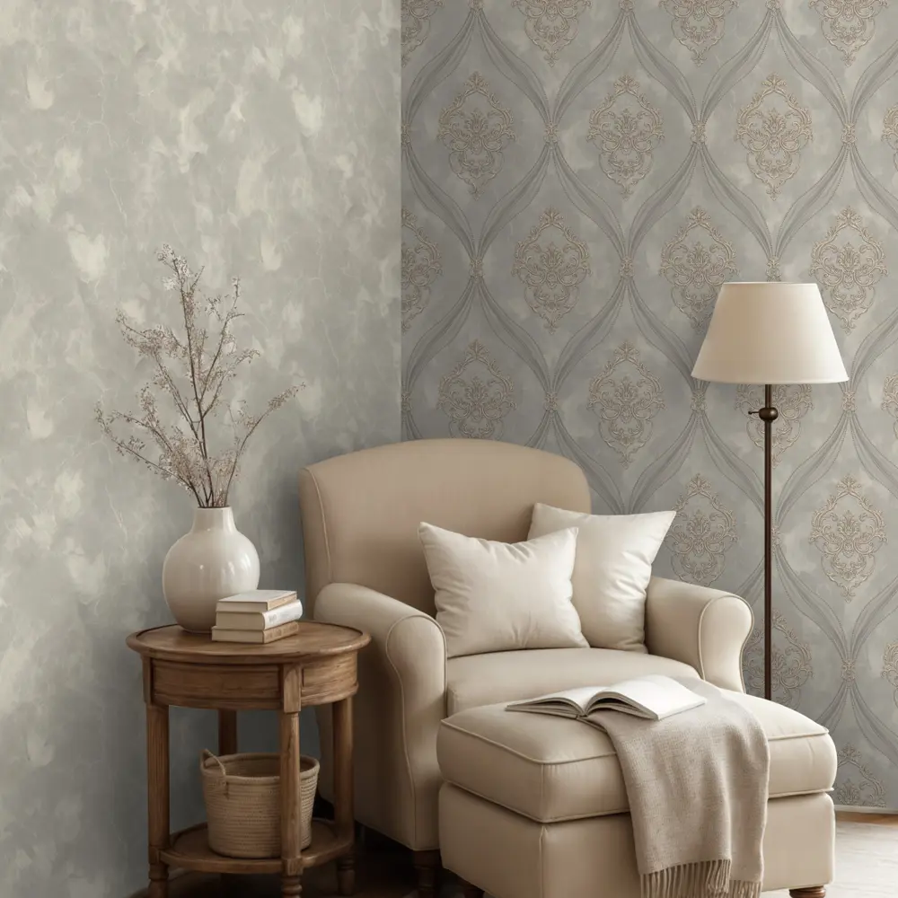 Обои флизелиновые Euro Decor Matilda коричневые 1.06 м 89417211 STLM-1570404 - Вид №3