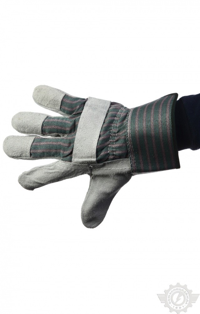 59111 Перчатки со спилком  Средства защиты рук  размер Спецодежда  - Вид №1