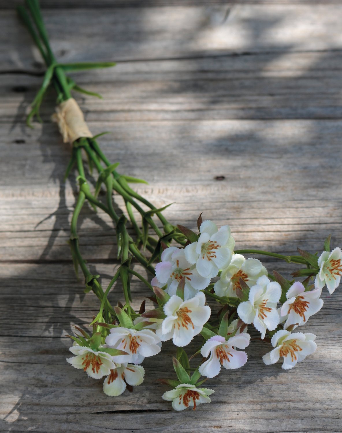 2023 778 a3 Букет из искусственных восковых растений, 32 см, бежево-белый H-andreas  - Вид №1