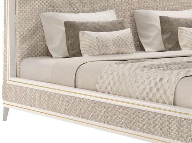 FRATO Кровать king size из ткани с мягким изголовьем Clicquot Ffu010003aah  - Вид №2