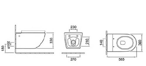 Унитазы приставные SL-5031МВ SANTILINE  - Вид №2