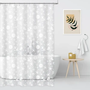 Штора для душа Swensa Breeze 180x180 см PEVA цвет бело-серый