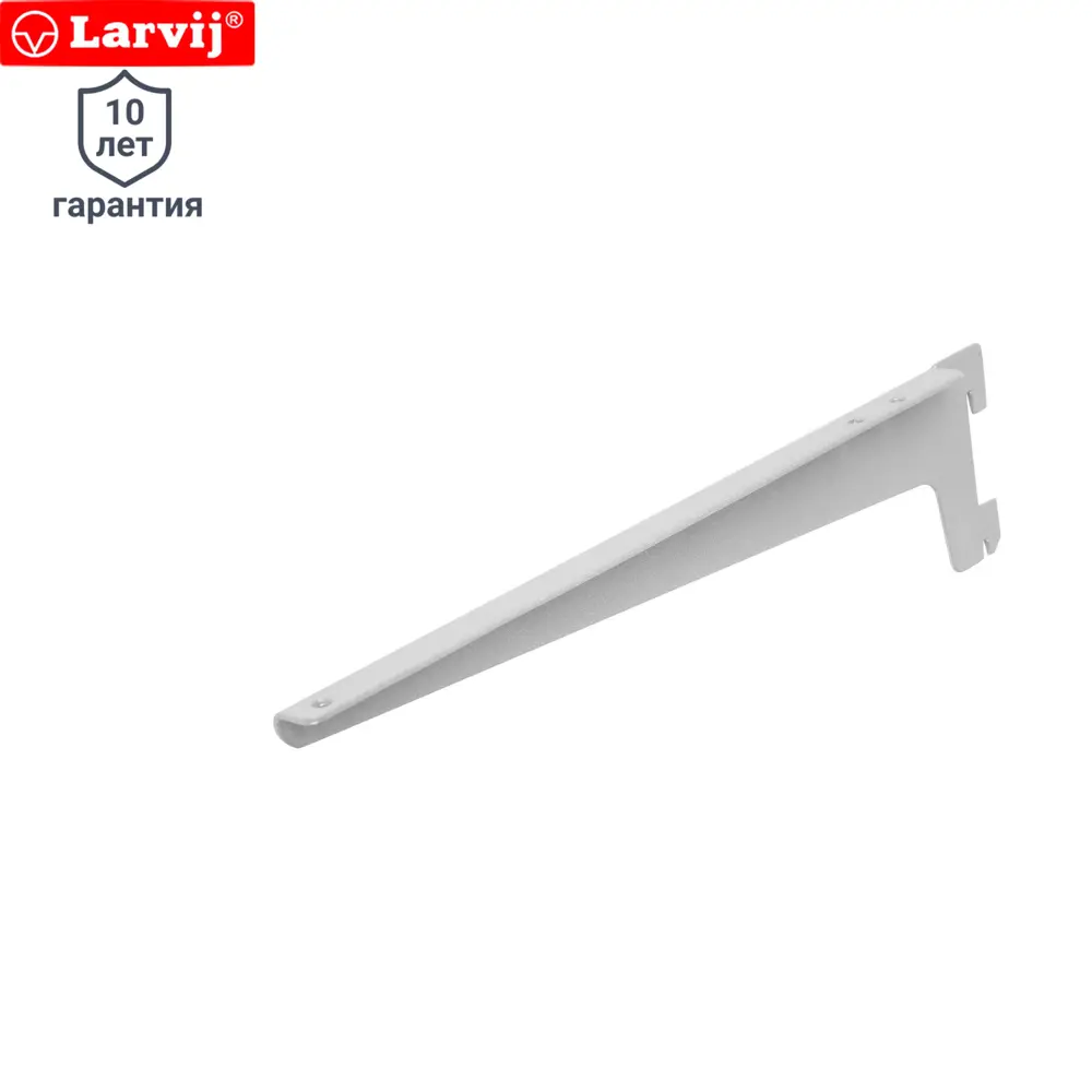 Кронштейн Г-образный Larvij 28 см цвет серебристый STLM-2133845