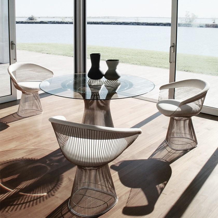 KNOLL Стул из стали с подлокотниками Platner sun-id-1419326 - Вид №5