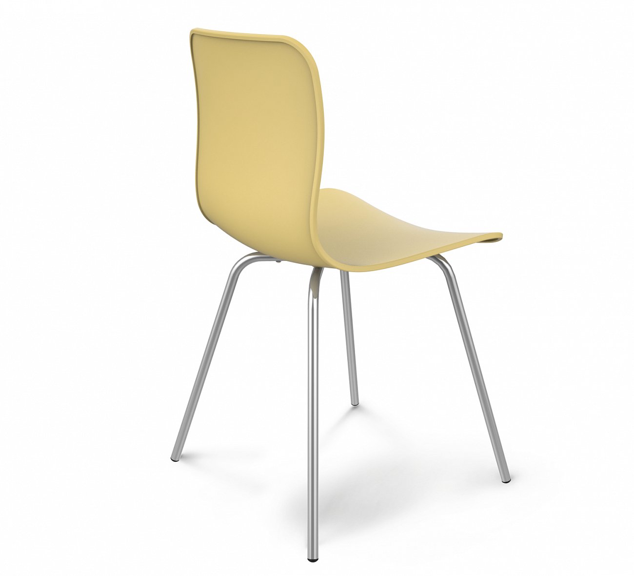 Стул DSR бежевый S33 (eames style) SHEFFILTON ДИЗАЙНЕРСКИЕ, EAMES STYLE 015573 Желтый  - Вид №2