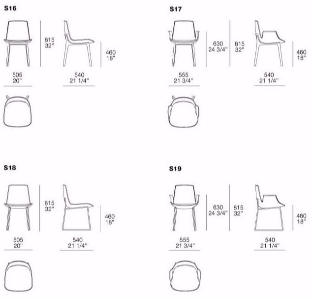 Poliform Стул из ткани с подлокотниками Ventura sun-id-1416716 - Вид №9