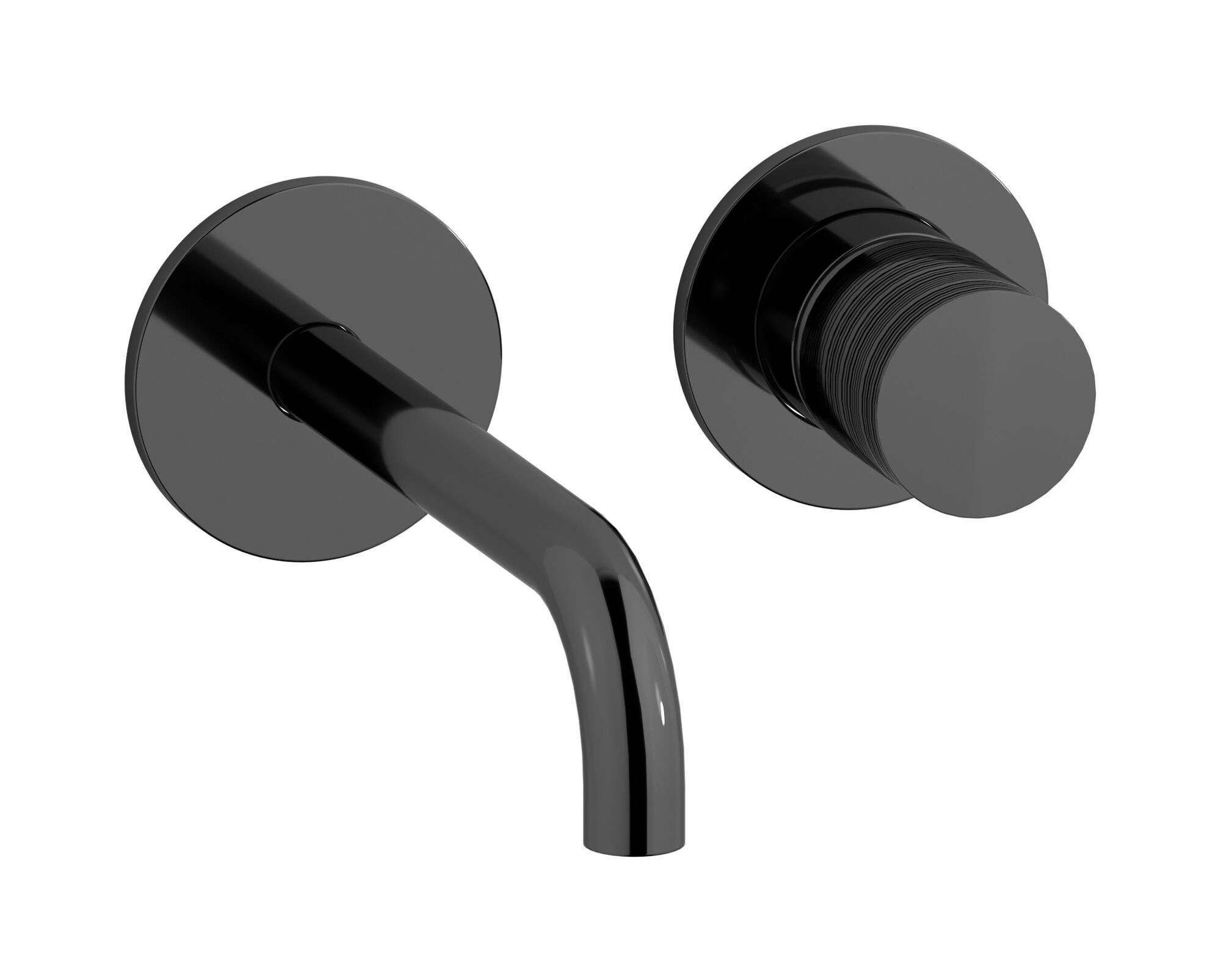 Смеситель для раковины с 2 отверстиями и автоматическим сливом IB винил ARCH-00142735 - Вид №2