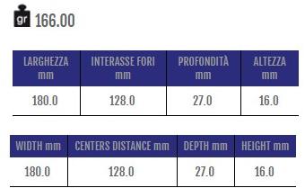 Cosma Ручка мебельная мостовая из замака  12914  - Вид №1