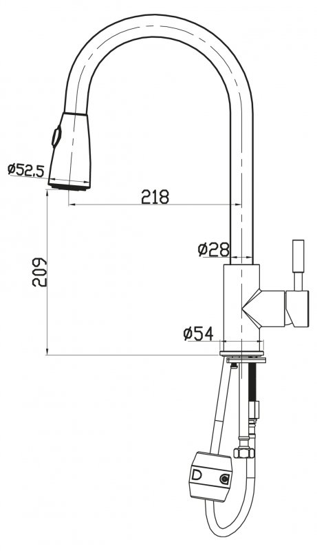 Смеситель для кухни BB-LAM31-IN BELBAGNO  - Вид №2