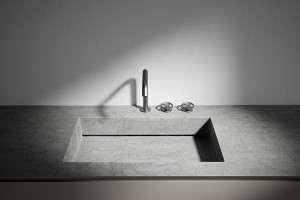 ED-ST29 Edone Встраиваемая раковина Venere ВСТРОЕННЫЙ БАК Интегрированная верхняя часть ванны Venere с отделкой Laminam.