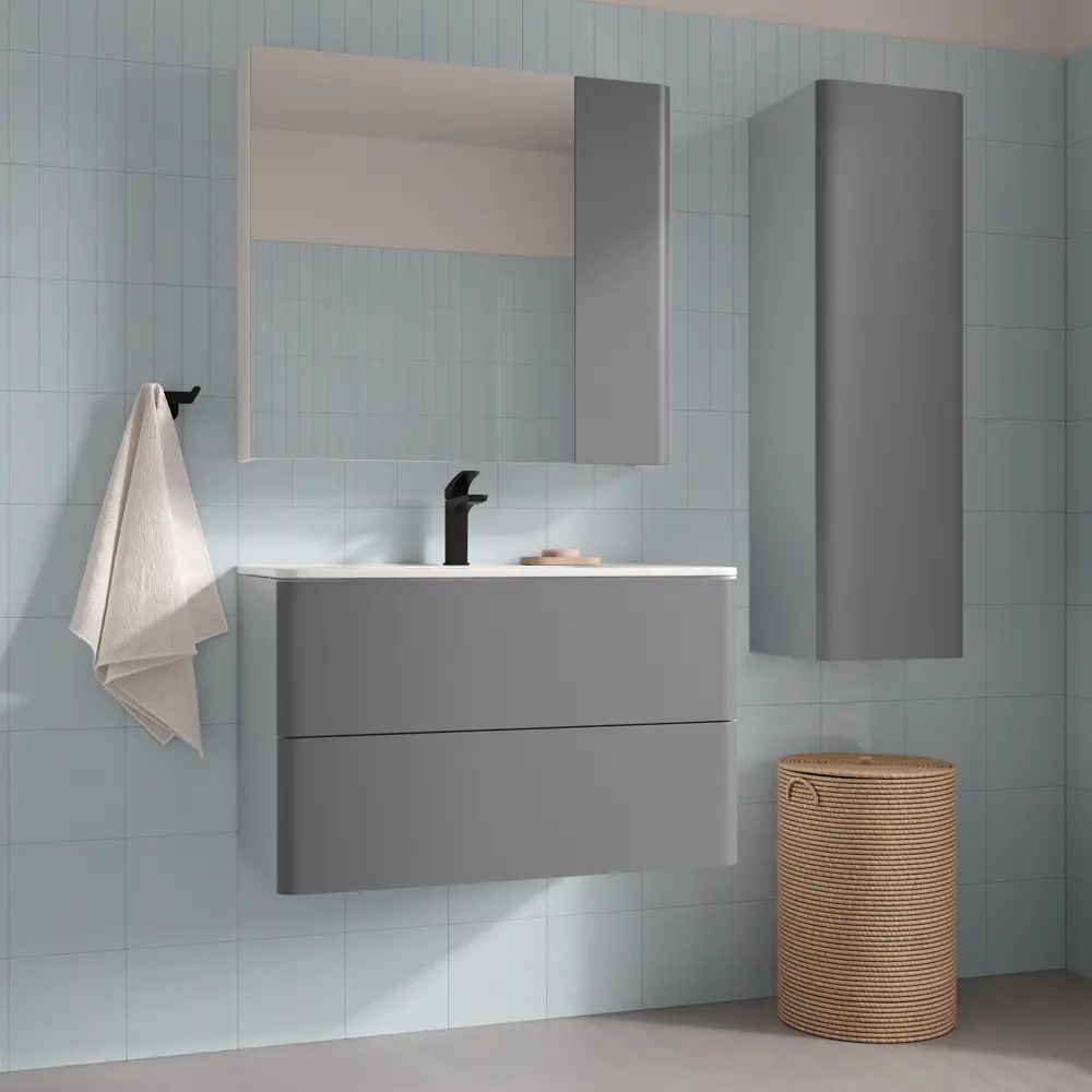 Корпус тумбы подвесной Iddis Lahta LAH80G0i95 50x78.4x43.3 см цвет серый STLM-2003638 - Вид №5