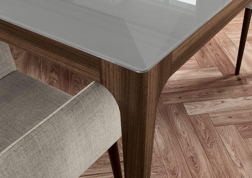 Febal Casa Квадратный стол из дерева и стекла sun-id-1422664 - Вид №1