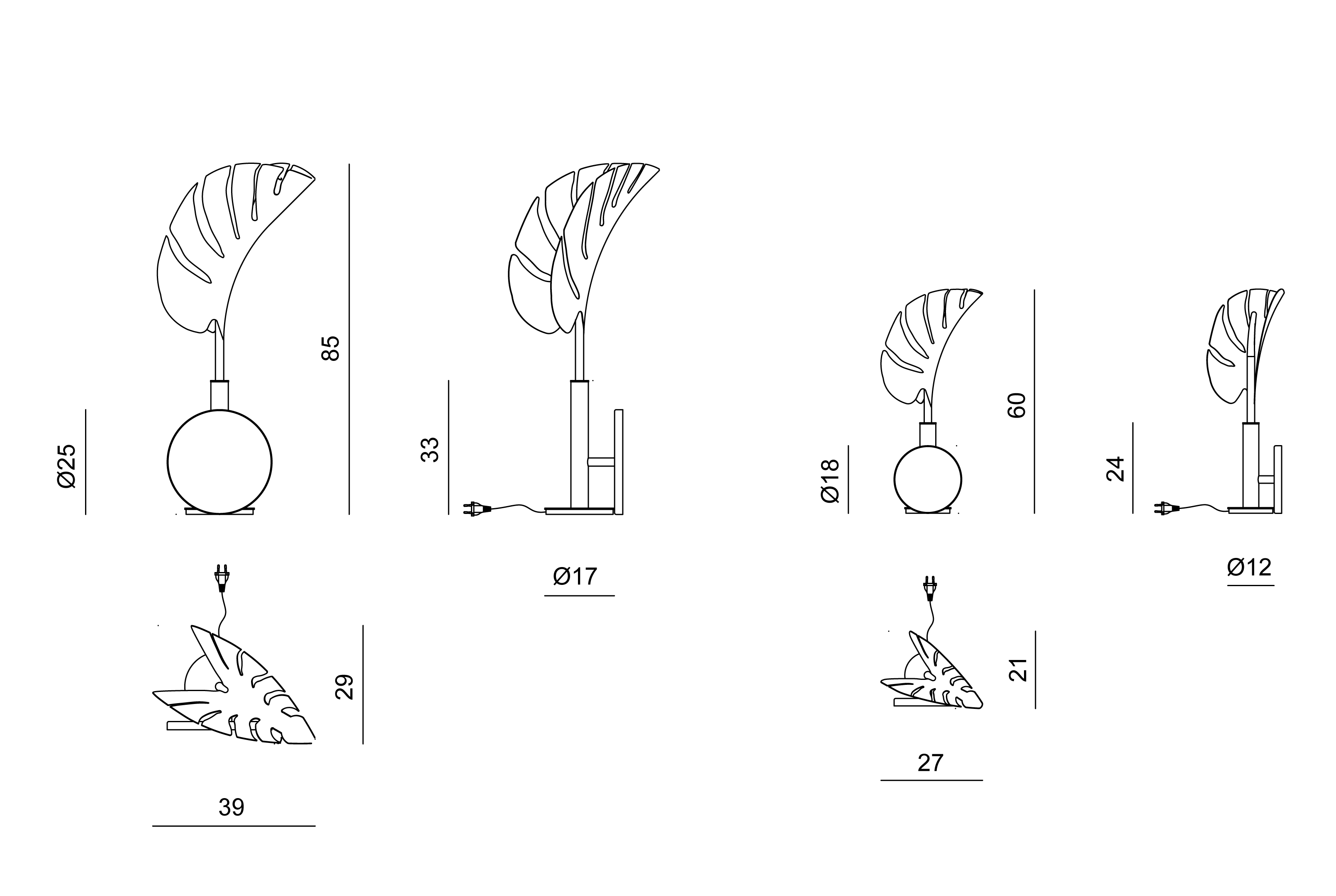 Callia Настольная лампа Visionnaire  - Вид №7