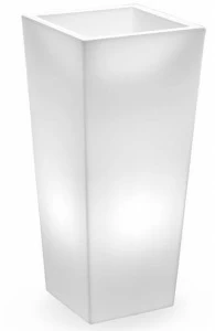 Lyxo Design Квадратный светящийся горшок для цветов из полиэтилена