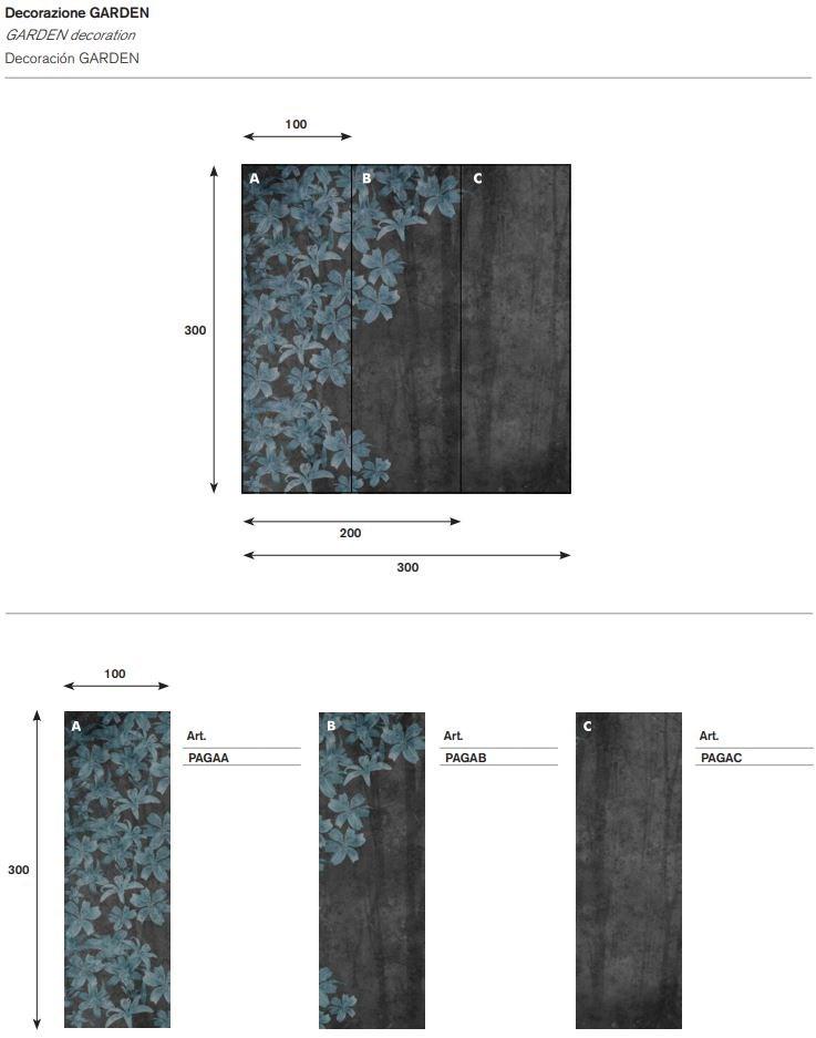 ARTELINEA Цветочные обои для ванной Glass & paper sun-id-1483366 - Вид №5