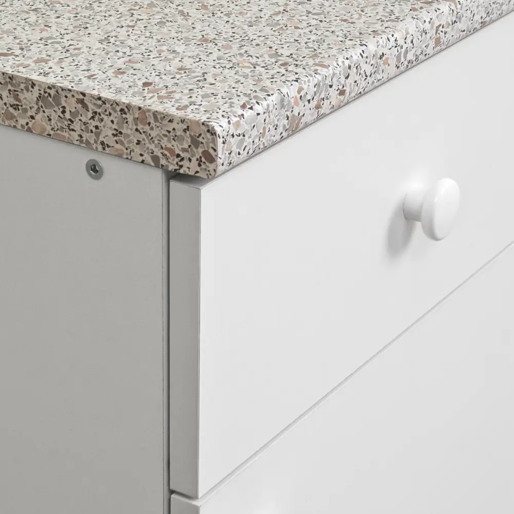 Шкаф напольный Бэлла 40x85x60 см ЛДСП цвет белый Santreyd STLM-2179699 - Вид №5